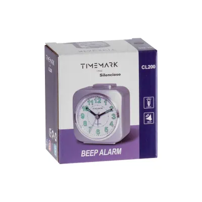 Despertador Timemark Analogico Plástico Multicor 9X8X5cm
