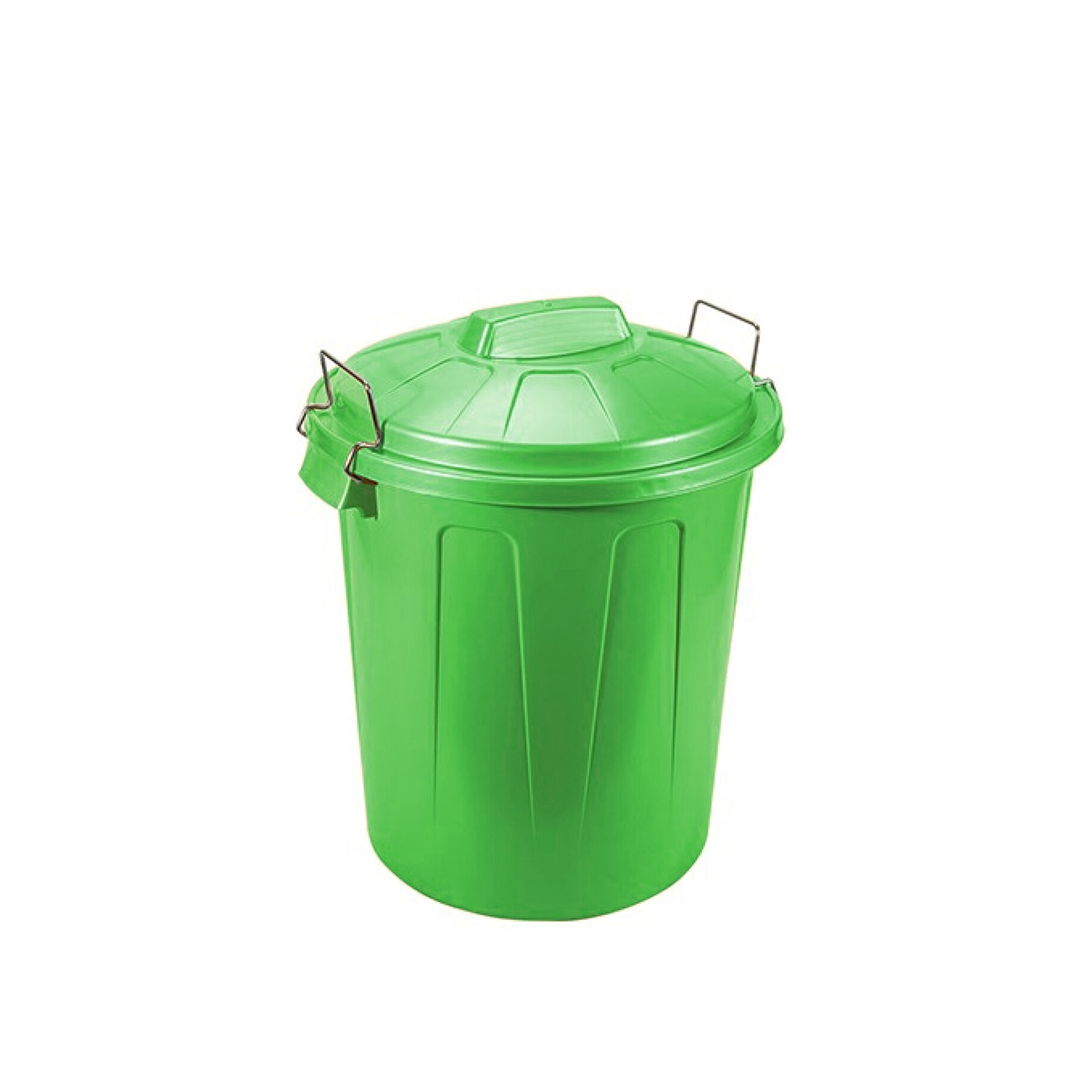 Balde Lixo com Asa Metal Verde 100L 75X54X50cm