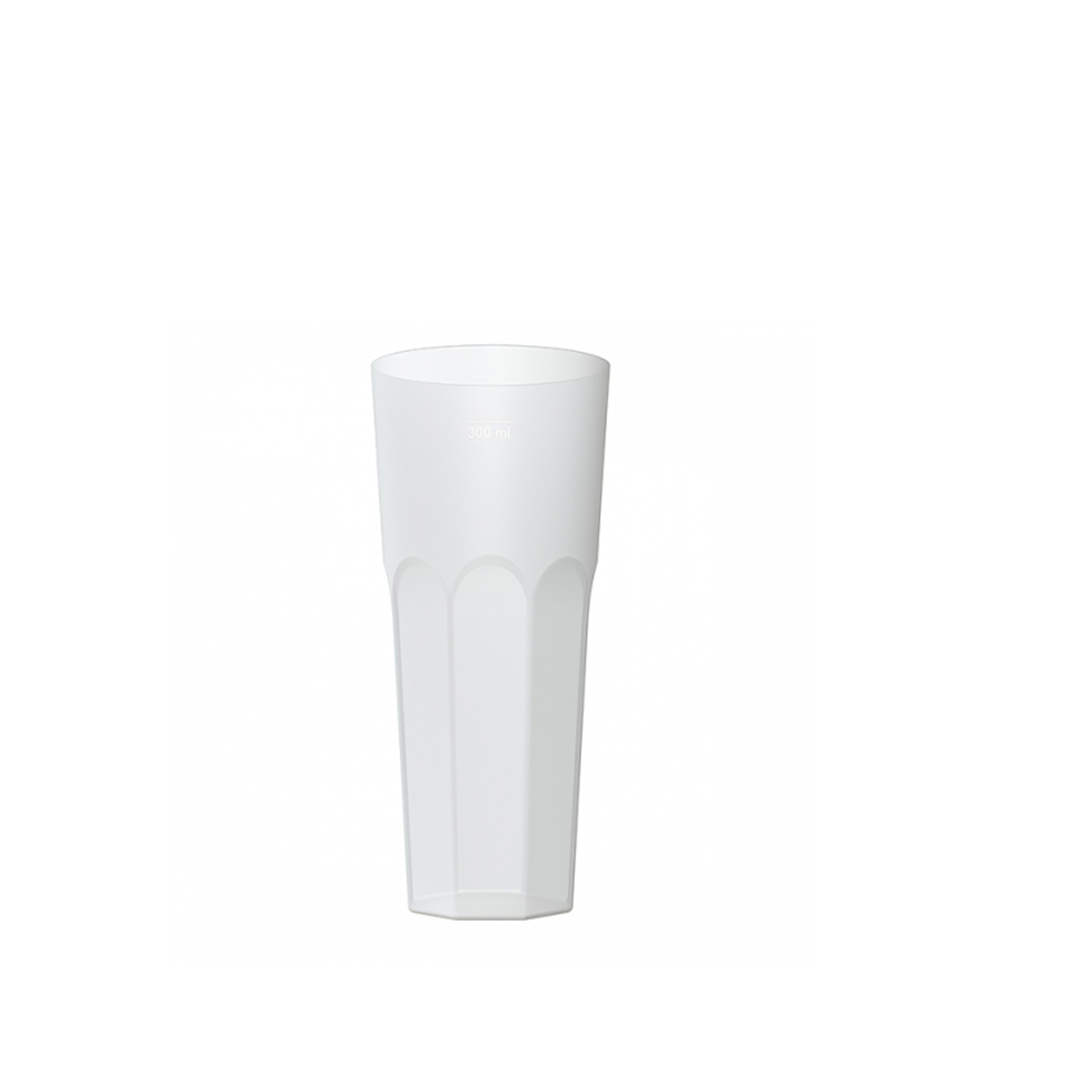 Copo Tubo Polipropileno Fosco 350ML Ø6.6X15.1CM