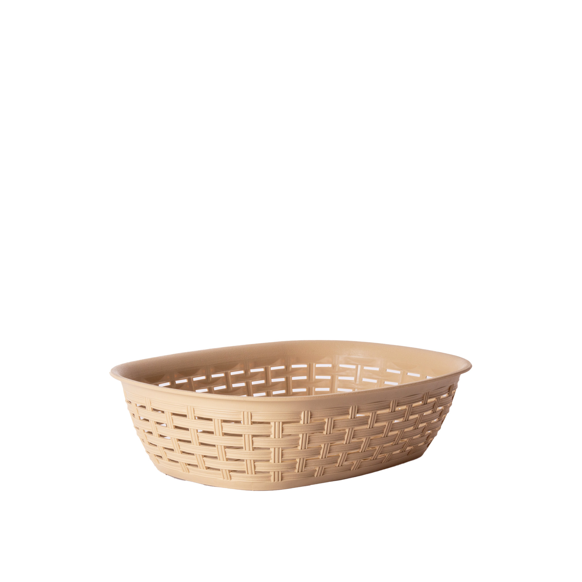 Cesto Pão Plástico Rattan 3L 30.5X22X7.5CM