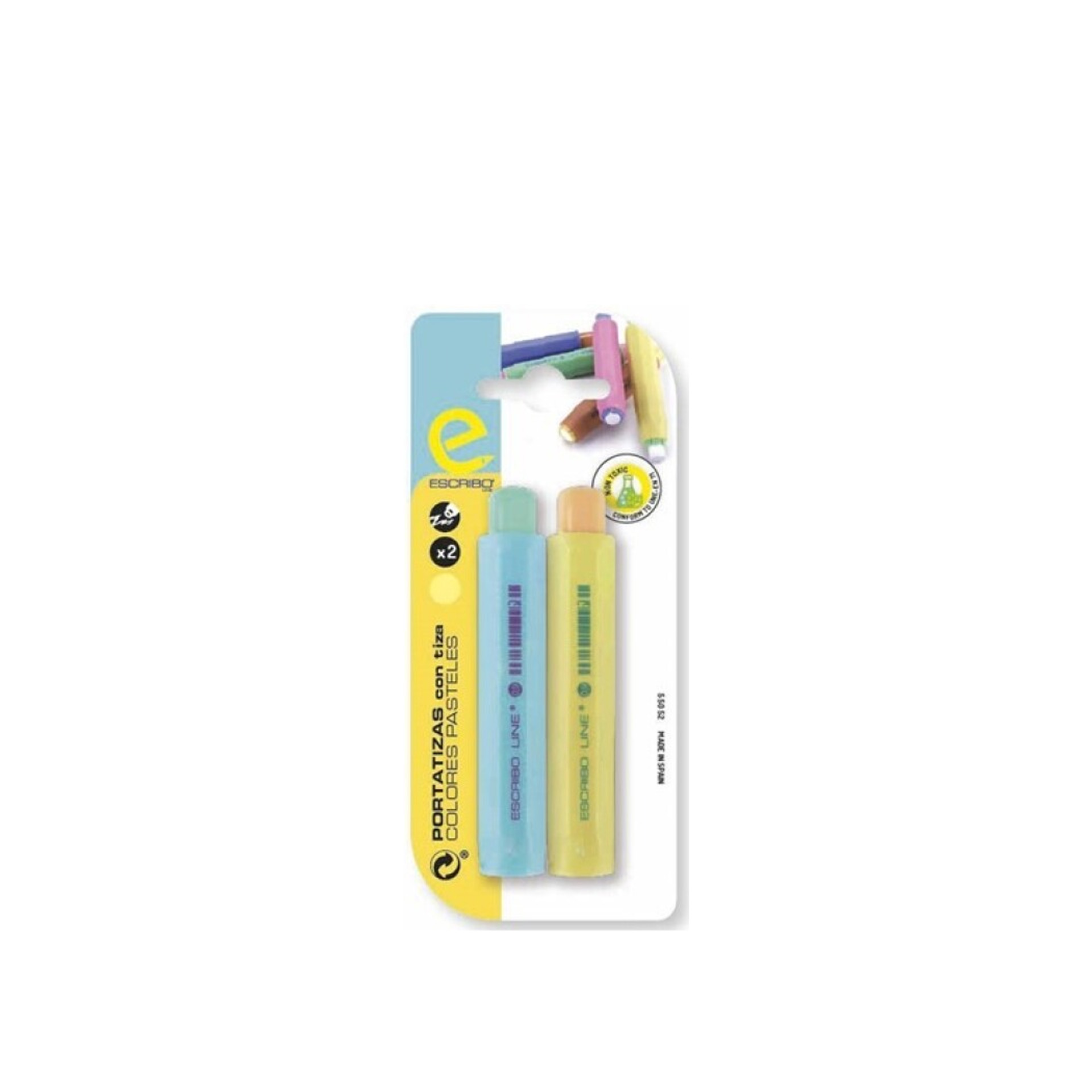 Porta Giz Pastel 10CM Pack 2