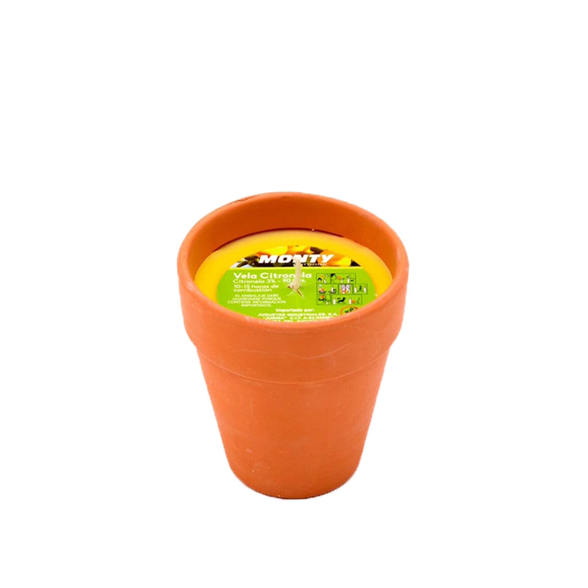 VELA VASO CITRONELA 10-15H Ø8X9CM 95001