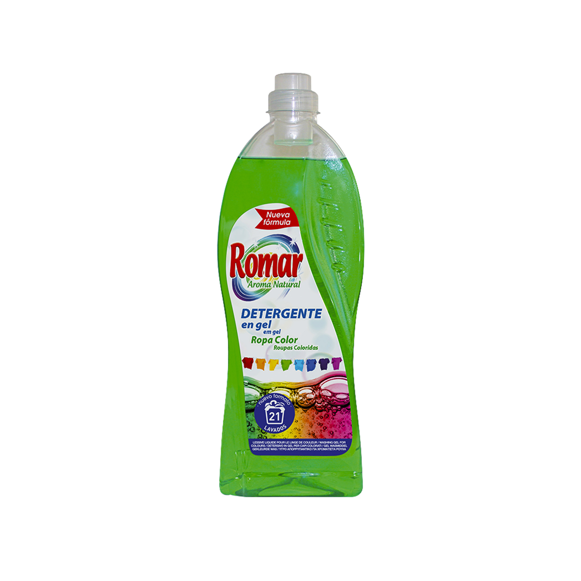 ROMAR DETERGENTE LÍQUIDO GEL COLORIDA 1.5L