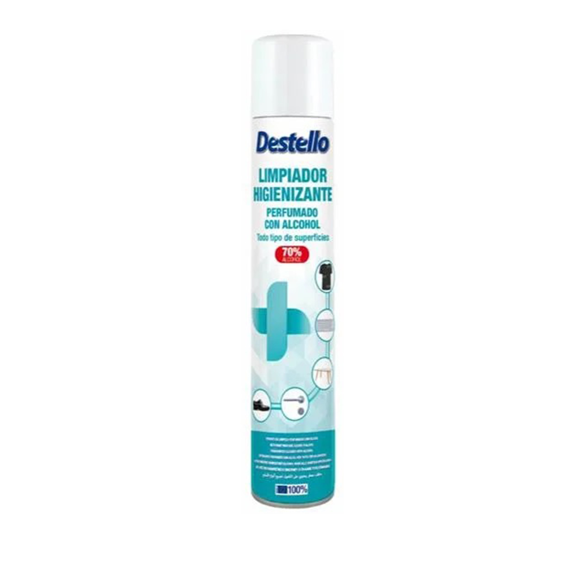 DESTELLO SPRAY HIGIENIZANTE 70% ALCOOL 520CC