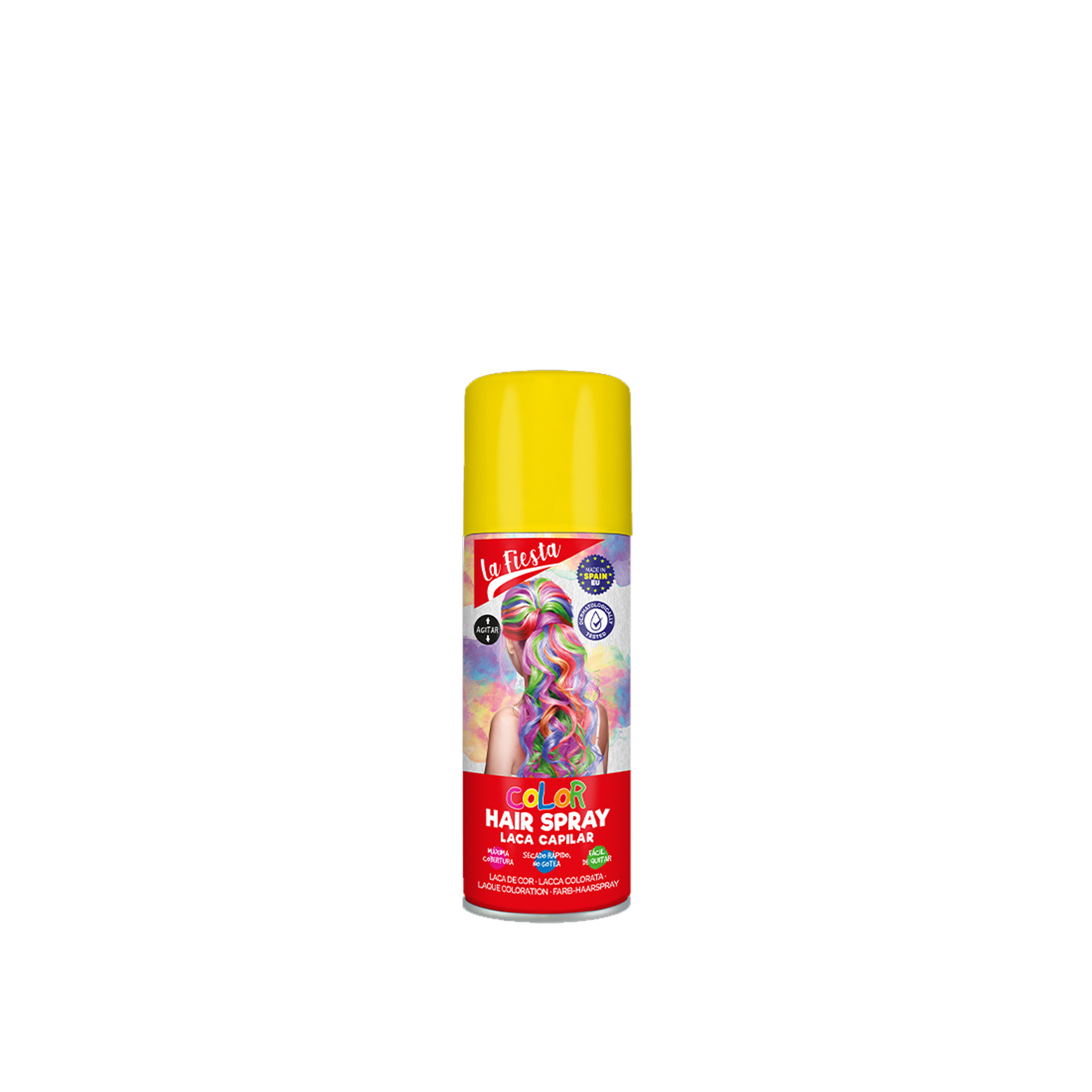 Laca Cabelo Cor Amarelo 125ml