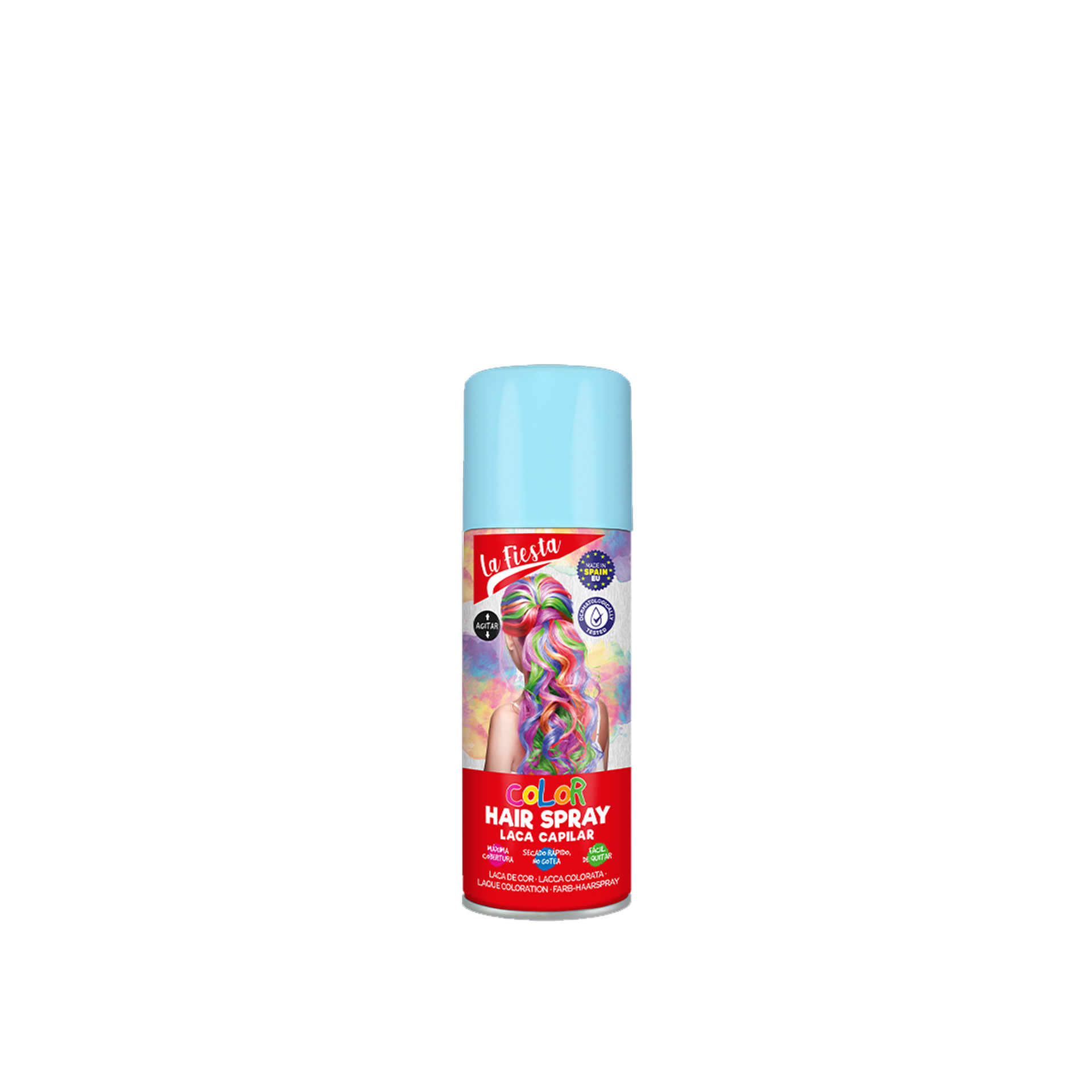 Laca Cabelo Cor Azul Claro 125ml