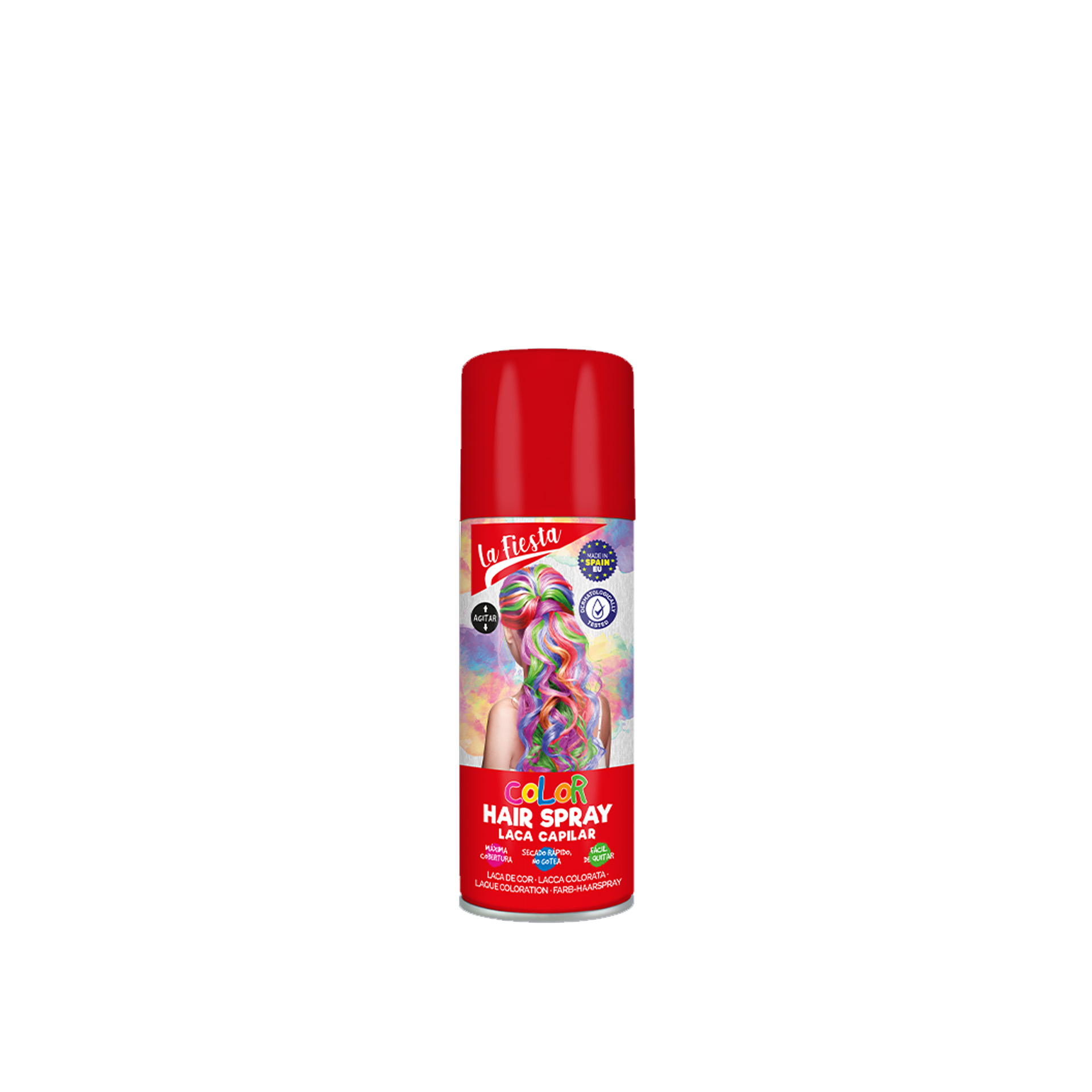 Laca Cabelo Cor Vermelho 125ml