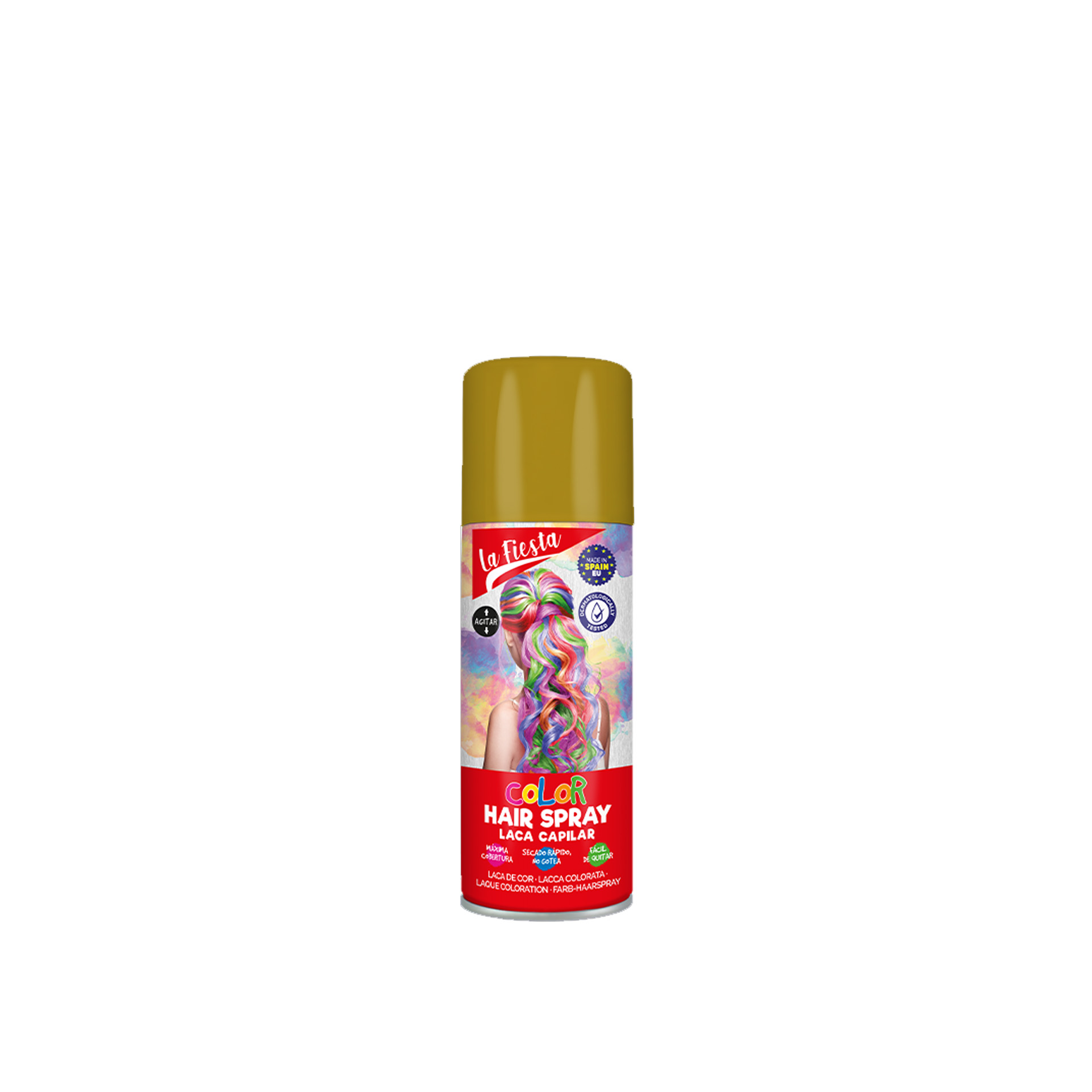 Laca Cabelo Cor Ouro 125ml