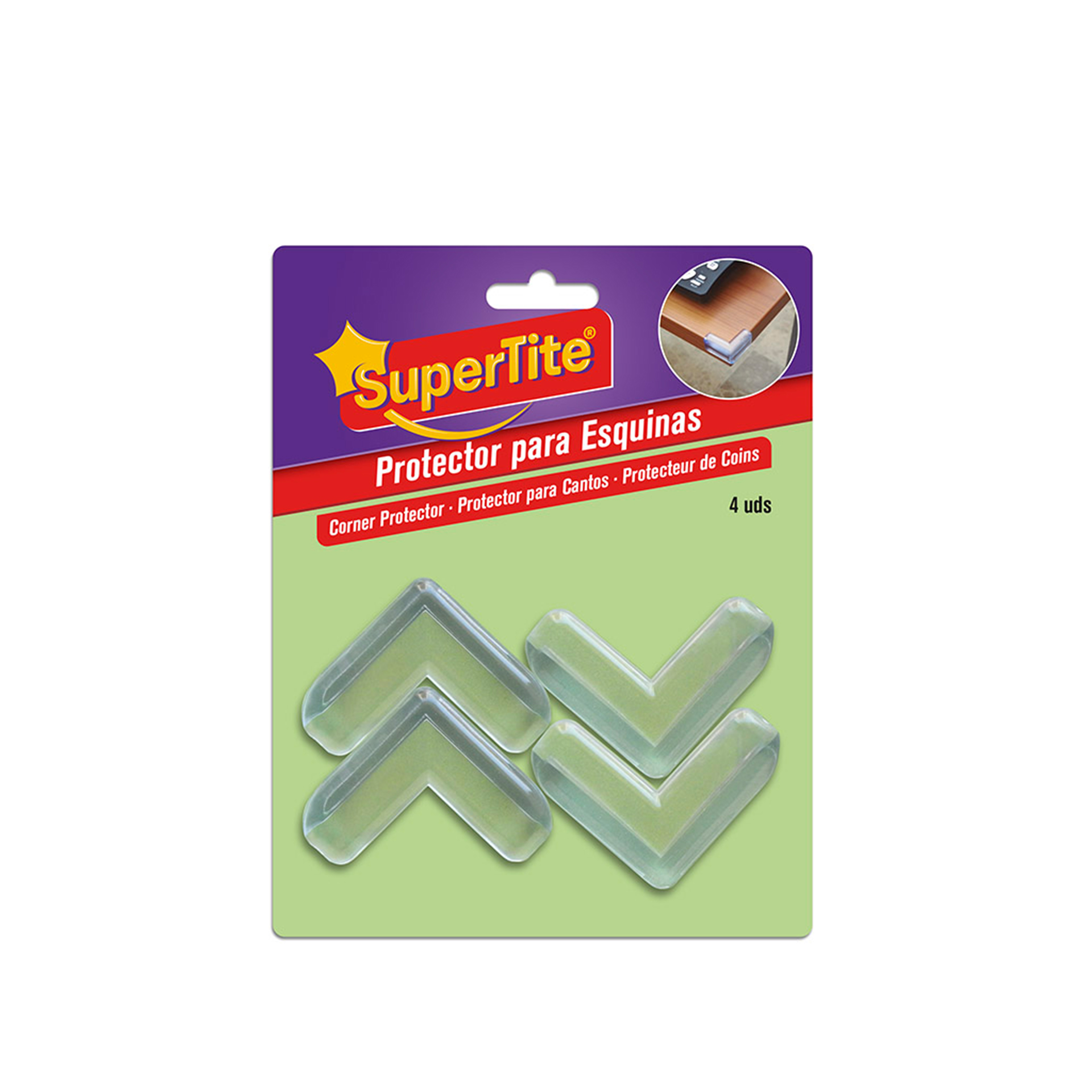 SUPERTITE PROTETOR CANTO ACRILICO PACK 4 8069