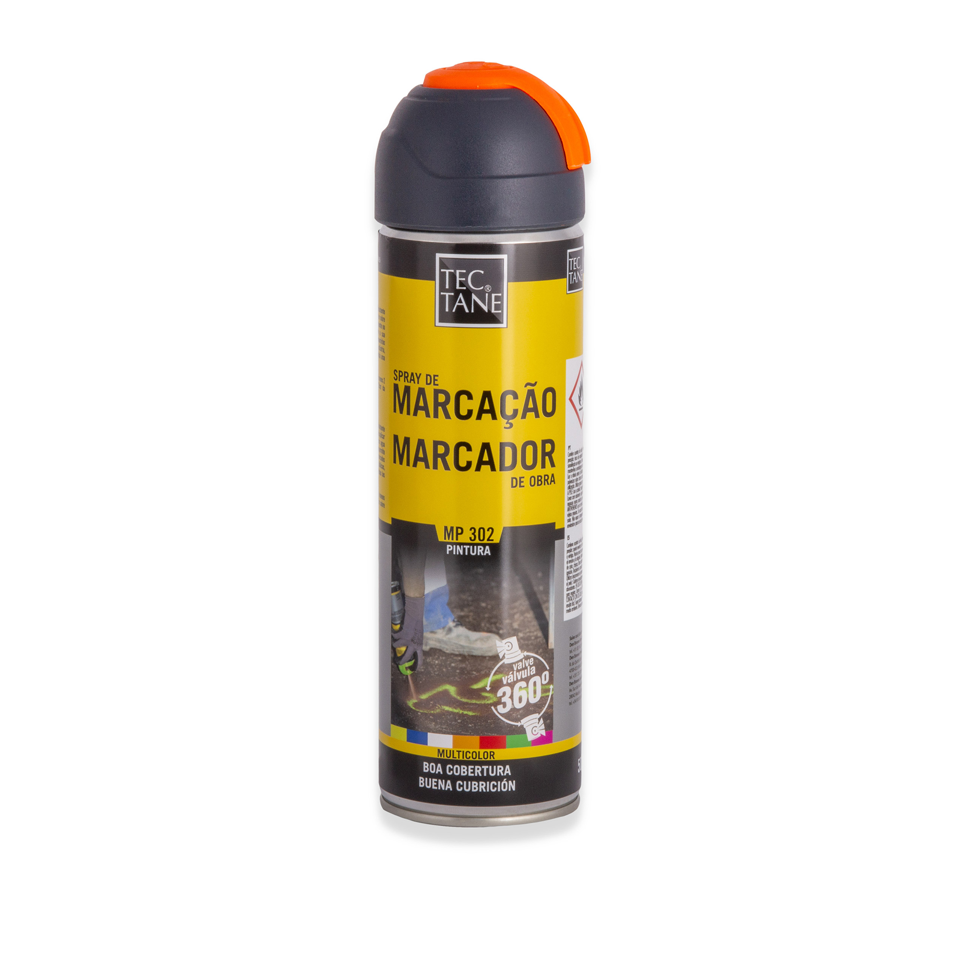 TECTANE SPRAY MARCAÇÃO LARANJA 500ML