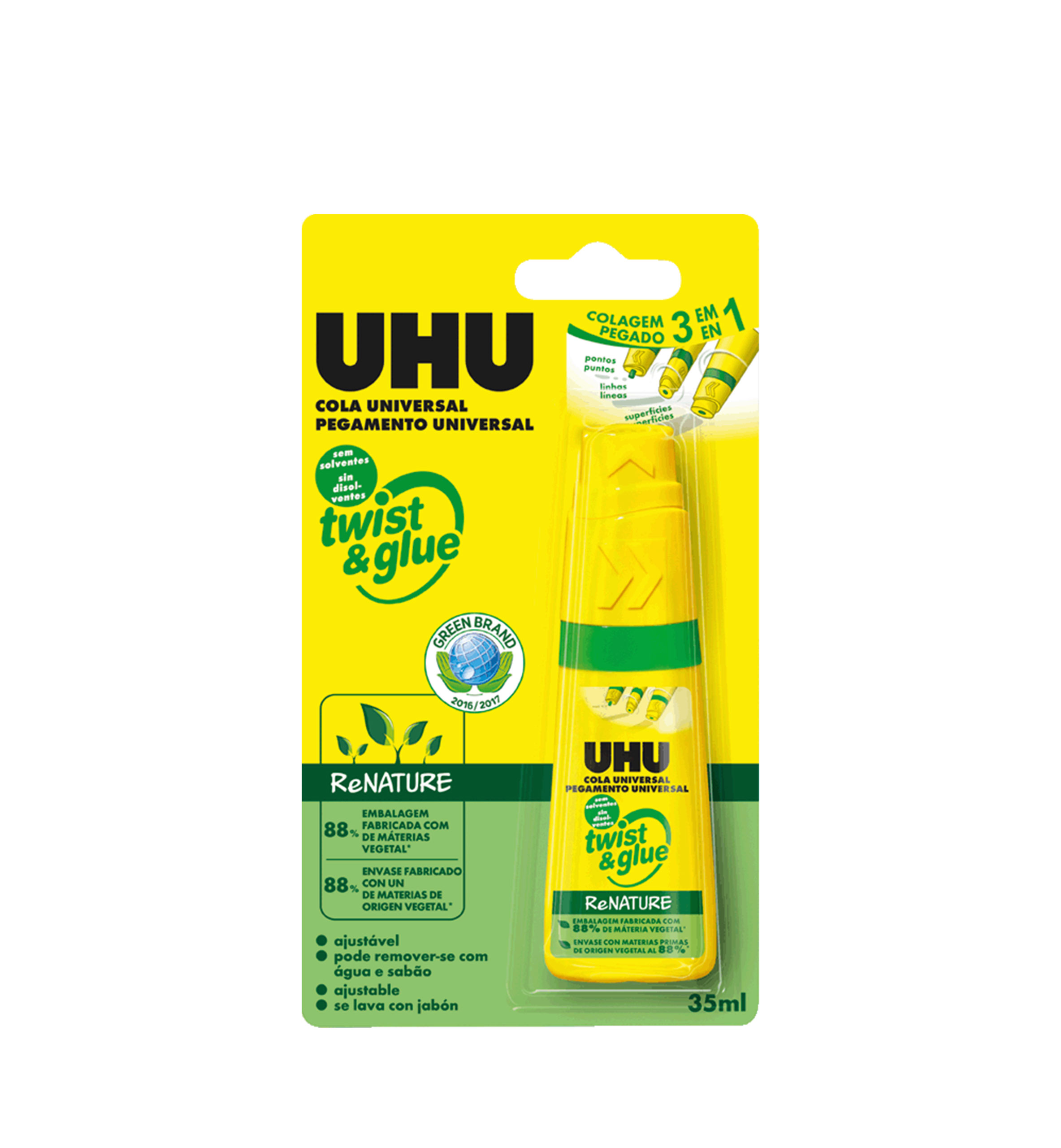 UHU ReNATURE COLA TWIST&GLUE 35ML