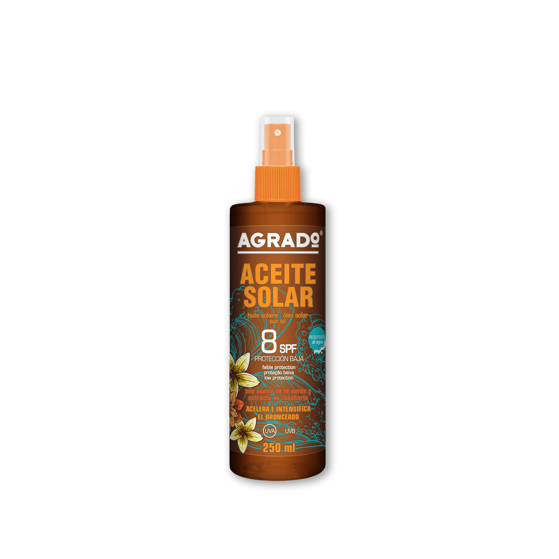 AGRADO BRONZEADOR SPF8 250ML