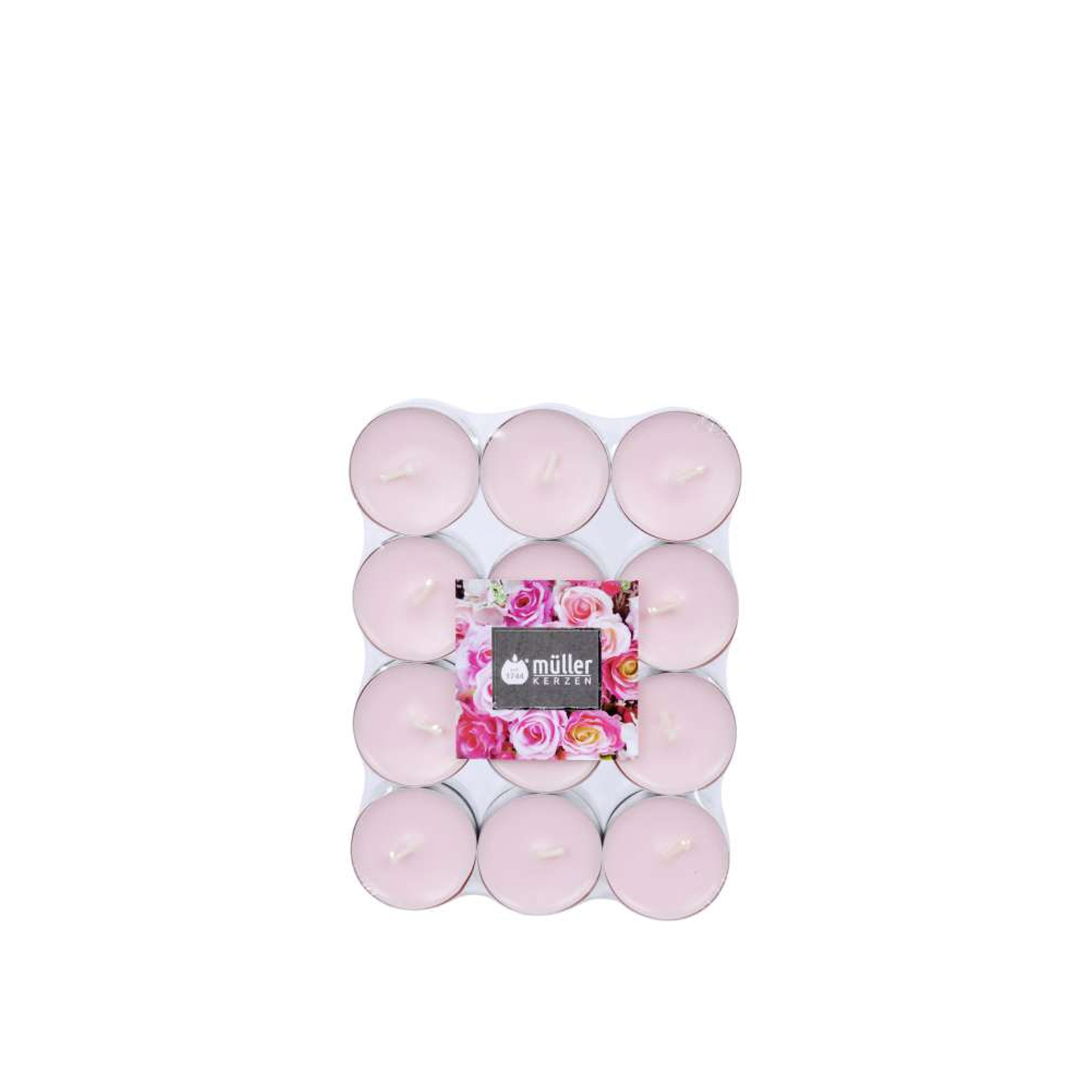 Vela Tealight Aromático Rosa 4H Pack 24